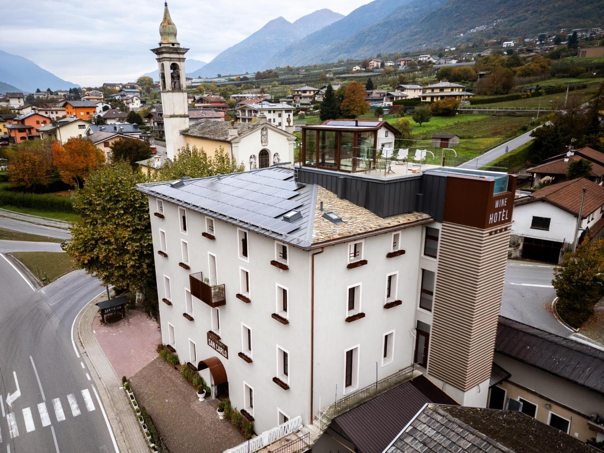 Wine Hotel San Carlo - Relais & Spa - Boutique Hotel Chiuro Buitenkant foto